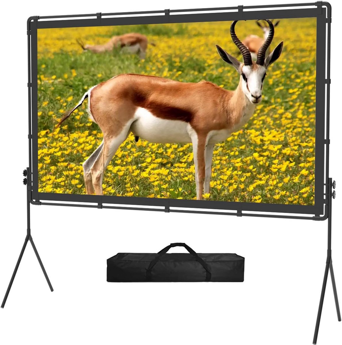 Opvouwbaar Projectiescherm 16:9 voor Buitenfilms en Thuisbioscoop