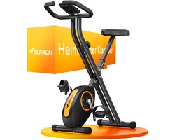 MERACH Opvouwbare Hometrainer - Compact en Stil - 16 Niveaus Magnetische Weerstand - LCD-scherm - Tabletsteun - Huishoudelijk Gebruik