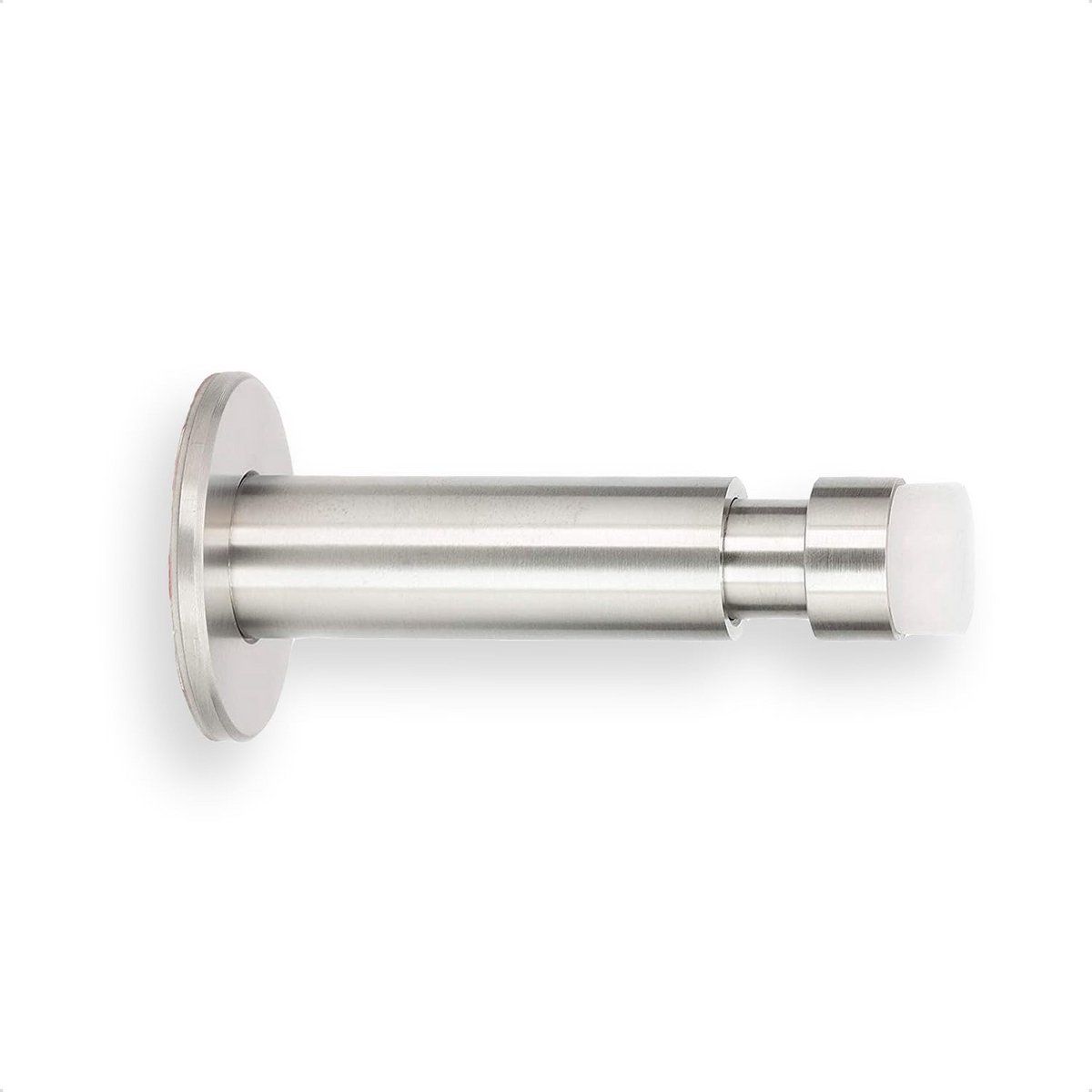 Verstelbare Deurstoppers van RVS met Siliconen Rubber | 90-130 mm | Zelfklevend of Schroefbevestiging