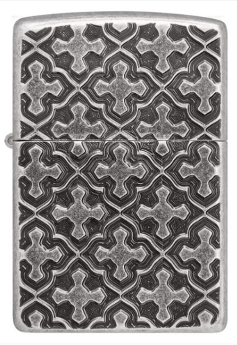 Aansteker Zippo Cross Pattern Design