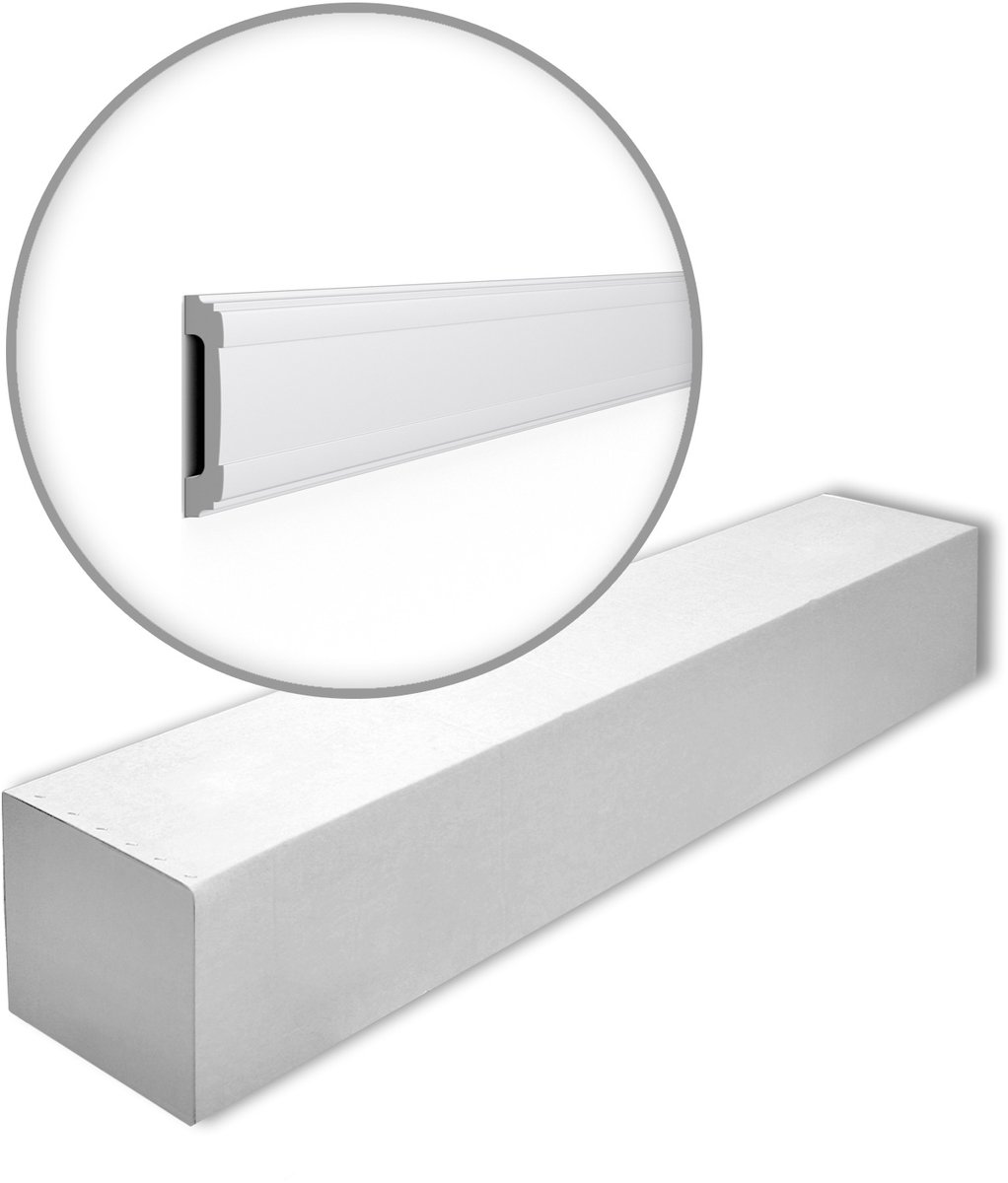 NMC WL5-box WALLSTYL Noel Marquet 1 doos 19 stukken Wandlijst modern design wit | 38 m