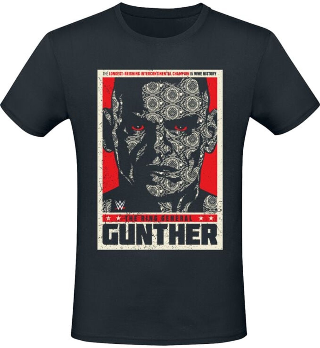 WWE GUNTHER Heren T-shirt - zwart - L