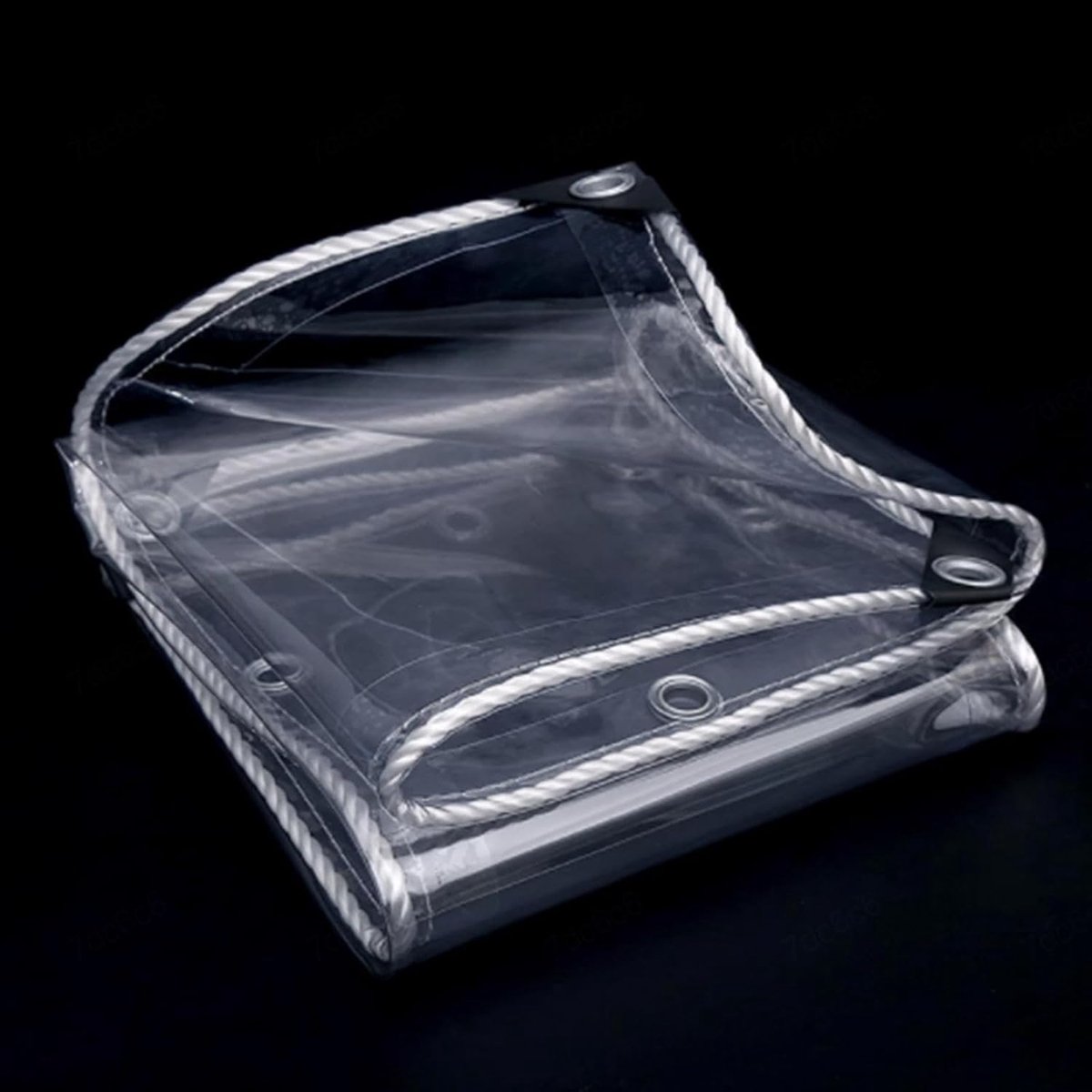 Waterdichte Transparante Dekzeilen - Poly Vinyl Tarp Cover 2.3x6.5m