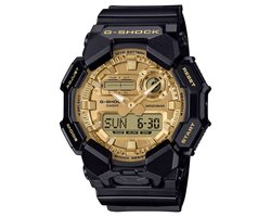 Casio G-Shock GA-010GGB-1A9ER Classic Heren Horloge Zwart/Goudkleurig Analoog-Digitaal - Schokbestendig - 20 ATM Waterdicht - Wereldtijd - Stopwatch