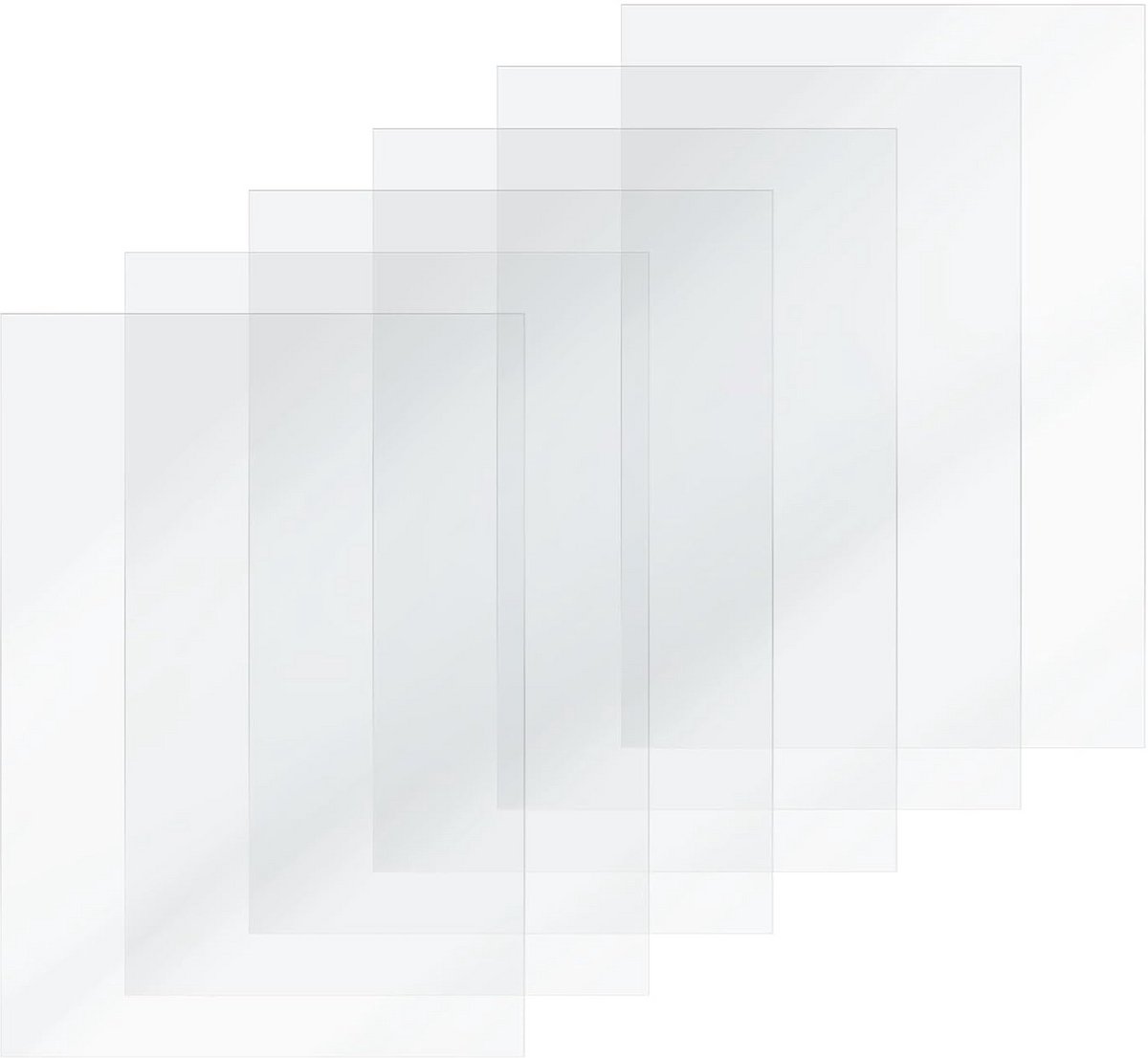 6 Stuks Hoogwaardige FEP Films (210x150mm) voor Resin 3D Printers - Hoge Lichtdoorlatendheid & Duurzaam