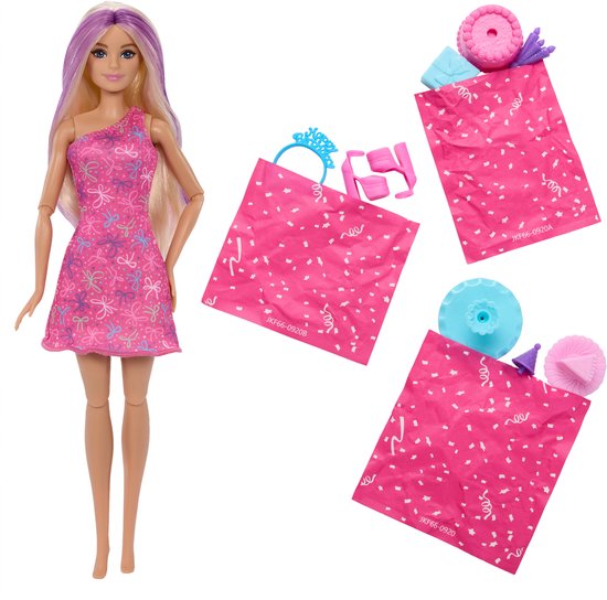 Barbie Party Unboxed Giftset Pop Kinderen — afbeelding 3