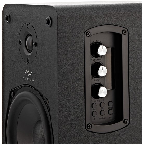 AVCOM Actief boekenplankluidspeakerpaar, zwart van AVCOM — afbeelding 4