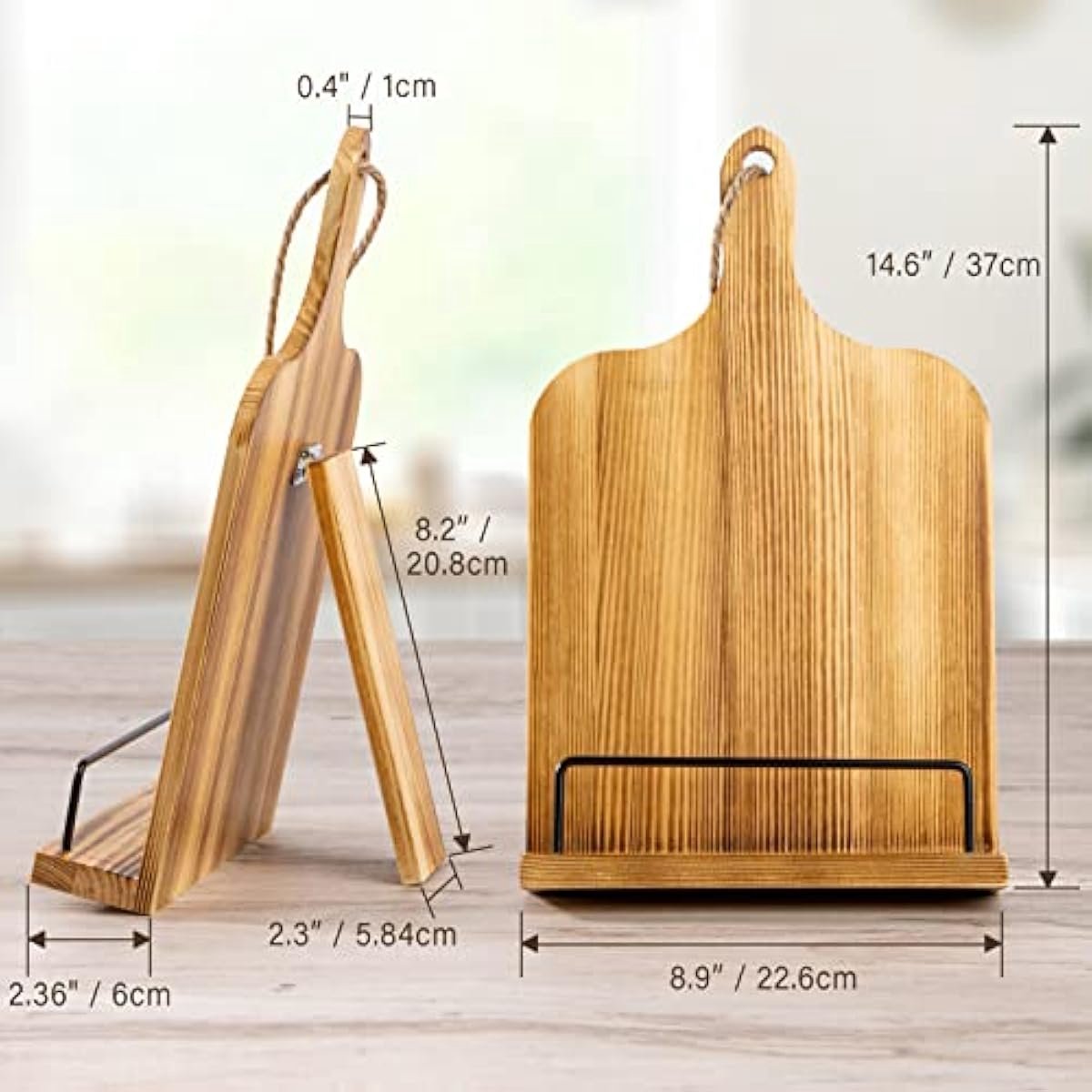 Houten Boek Stand Houder Kookboek Stands voor Kithchen - Bruin — cadeau in Kookcadeaus - foto 7