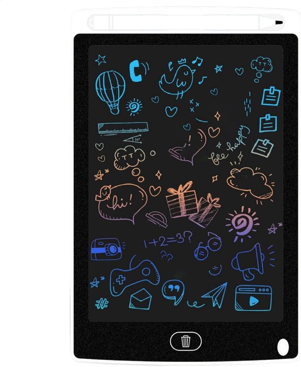 LCD Tekentablet - Schrijfkaart Digitale - Kinderen Leren Tekenen - Schermvergrendeling Wisknop - 85 Inch - Wit
