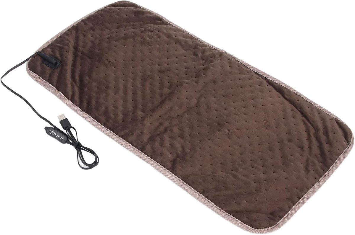 USB Verwarmingskussen - Elektrische Deken - Ontspannende Warmte - 3 Warmte-instellingen - 30x60cm