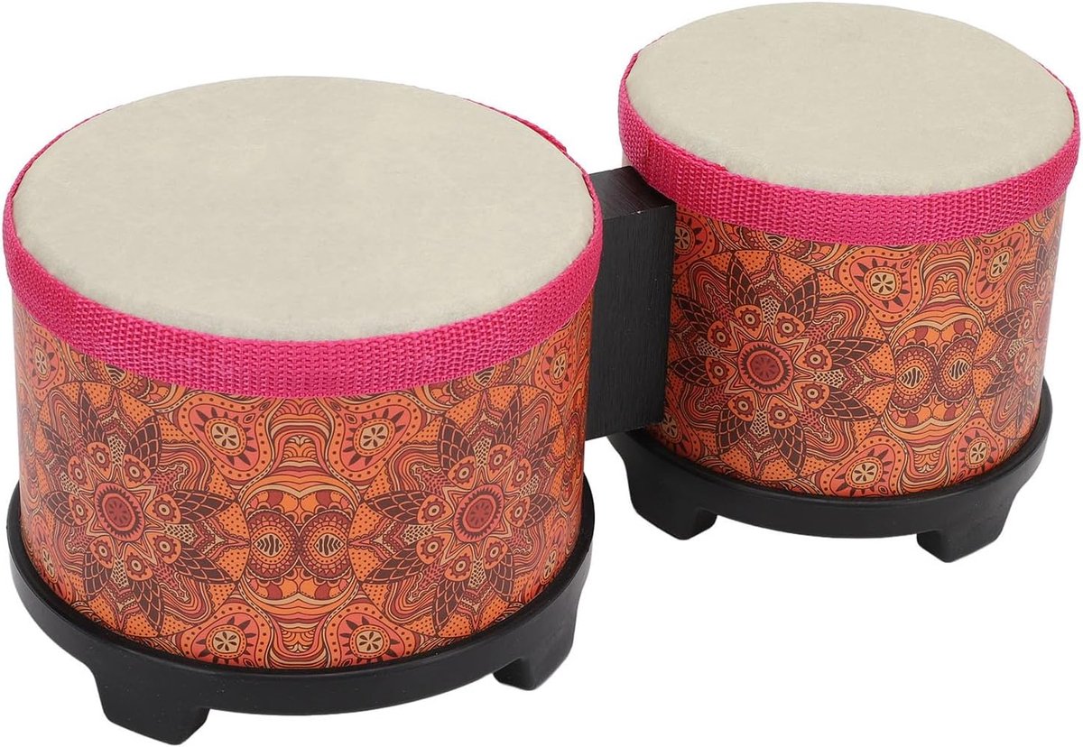 Bongo Trommel Set - Hand Percussie - Muziek Maken - 5 en 6 Inch