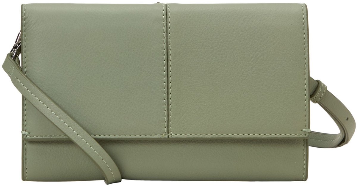 Marc O'Polo schoudertas clutch Tora 2 in 1 Crossbody Bag Fresh Sage groengrijs