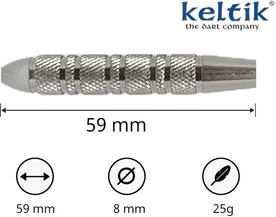 Steeldartpijlen Keltik Fintan 25 g — afbeelding 5