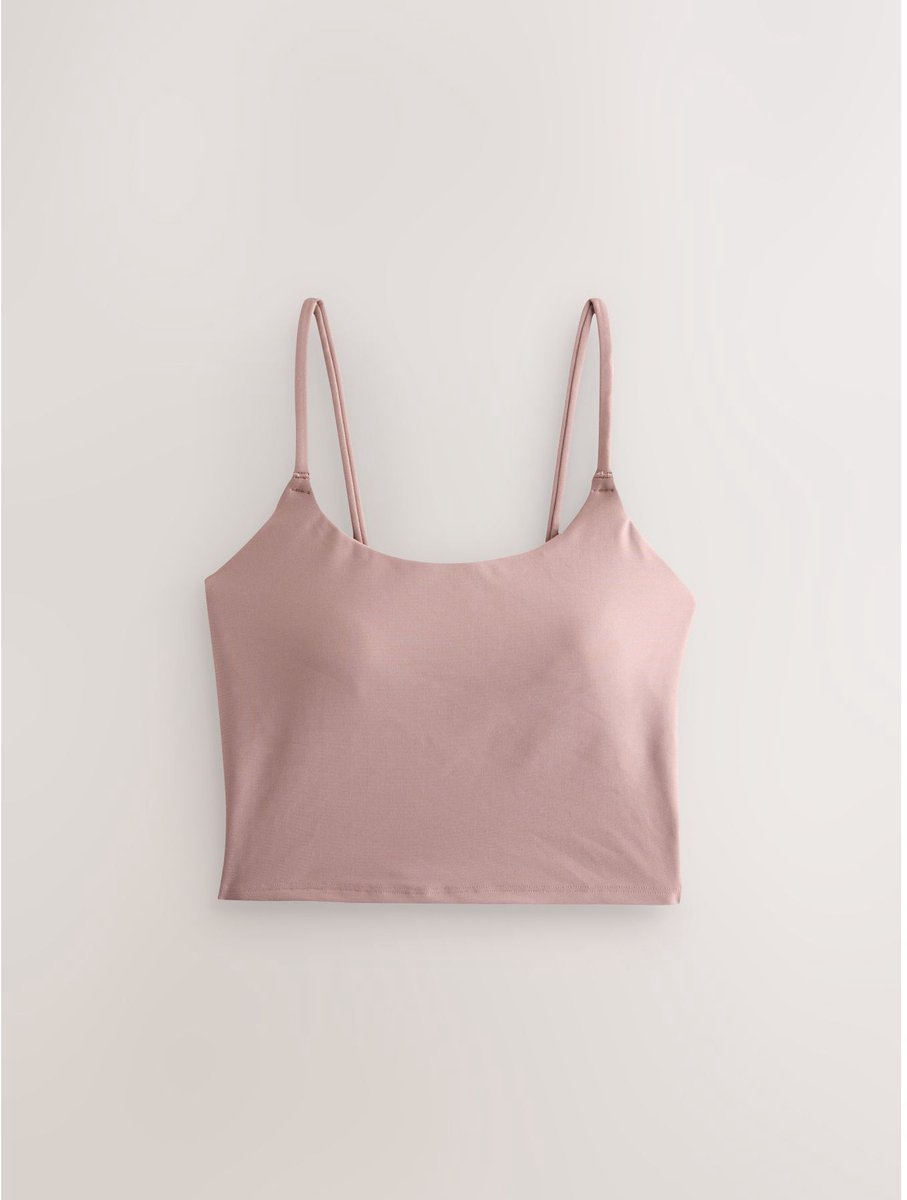 Next Dames - Active kortere sportbeha met onzichtbare ondersteuning - Naturel Neutral