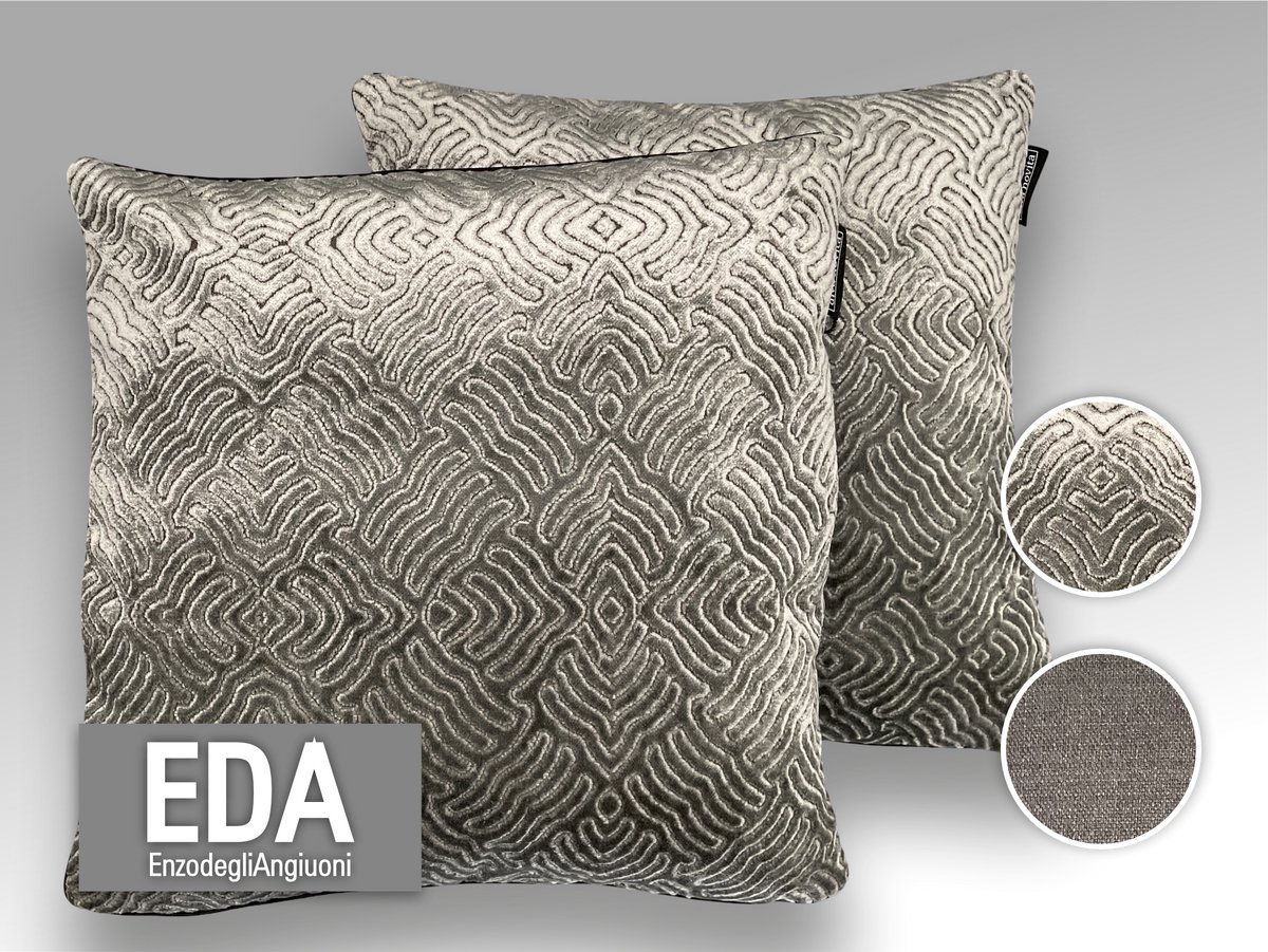Enzo degli Angiuoni - Grey Velvet Waves - Velvet