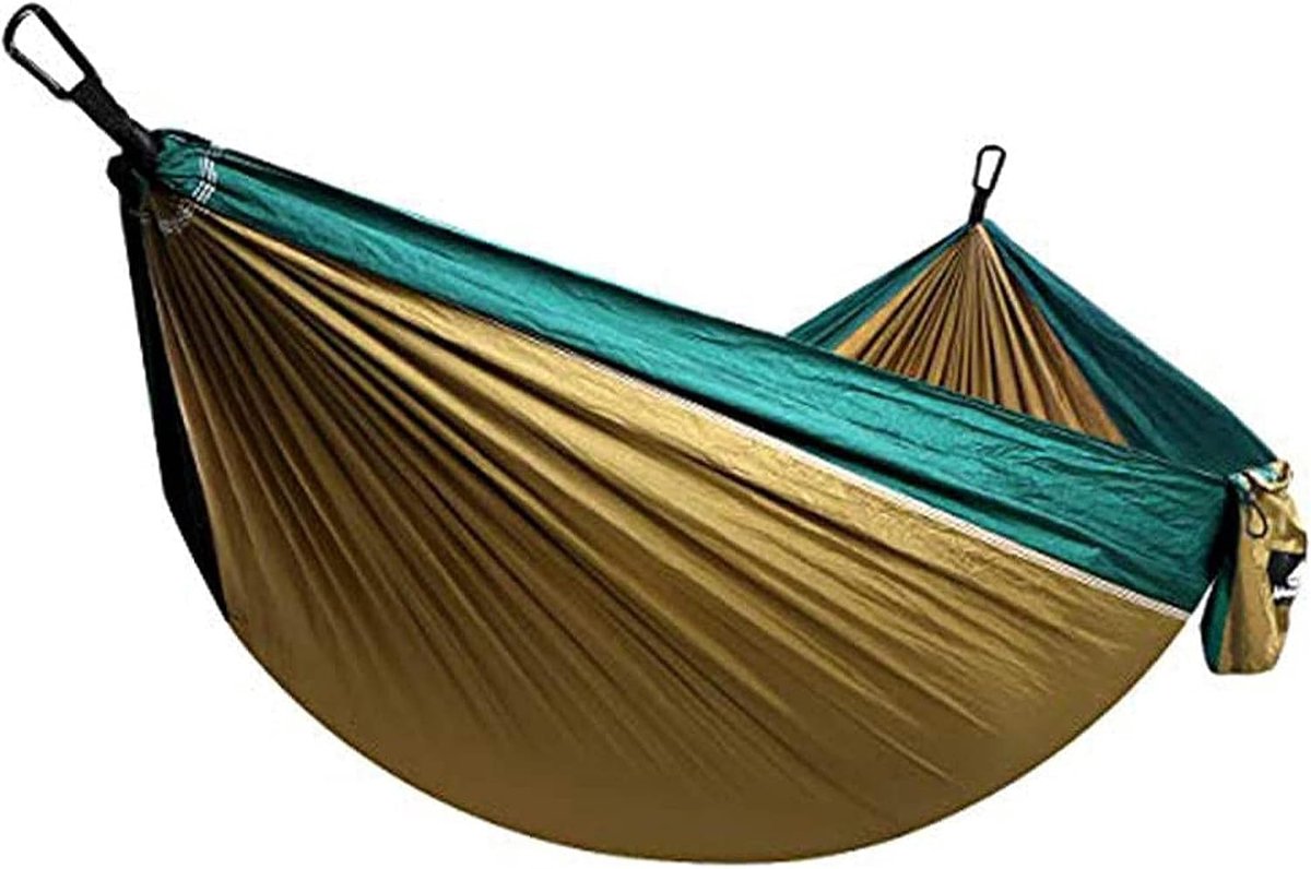 Reishangmat - Kampeerhangmat Tuin - Ontspannen Buiten - Ultralicht Sneldrogend - 260x140 cm - Wit