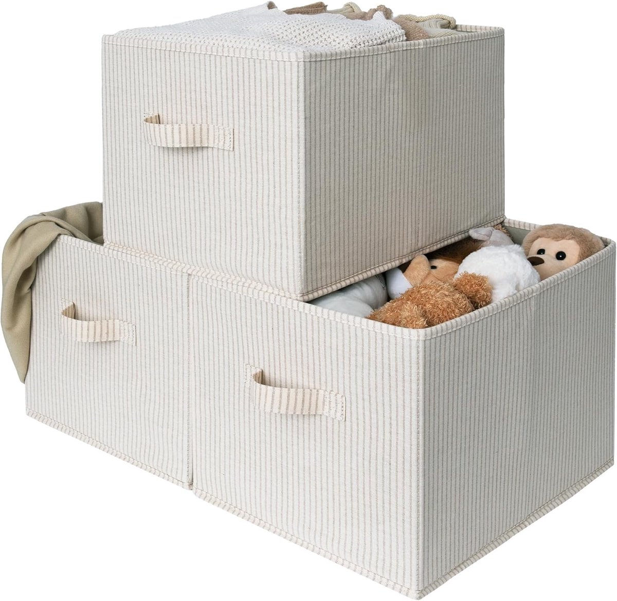 Opbergdozen Set - Mand voor Kast - Ruimte Ordenen - Inklapbaar Robuust - 41.5 x 30 x 26 cm