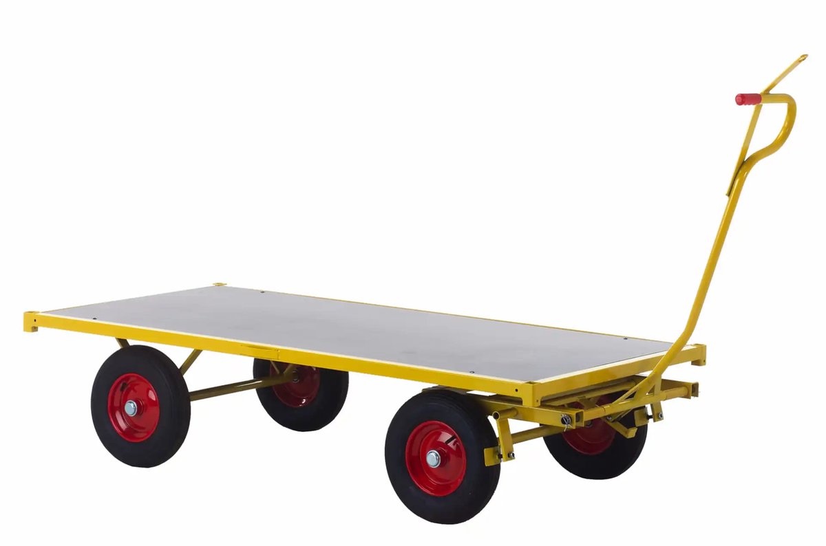 Ravendo Heavy Duty Transportwagen TW 2500 - Draagvlak 2500x1000 mm - Met remmen - Draagvermogen 1200 kg