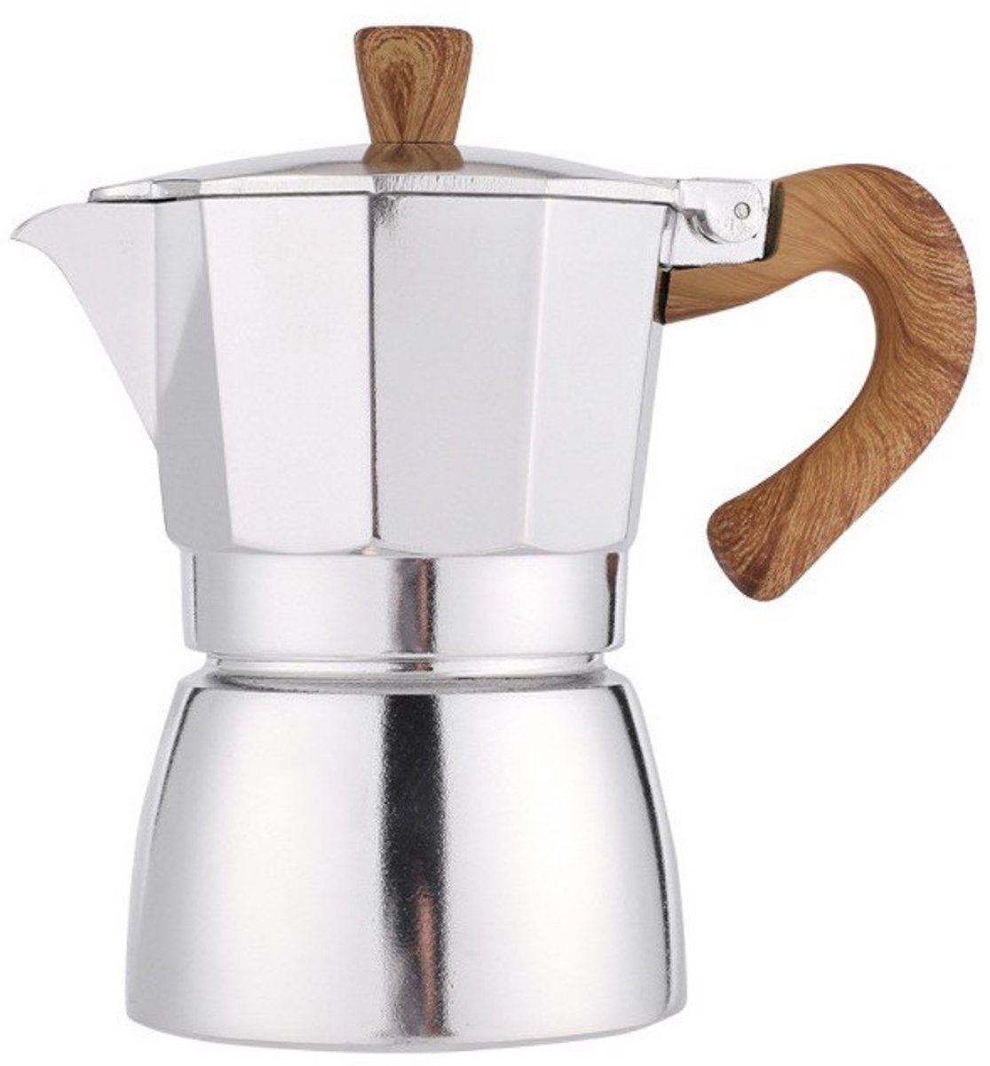 Italiaanse mokkapot/koffiezetapparaat/koffiepercolator/koffiezetapparaat voor op