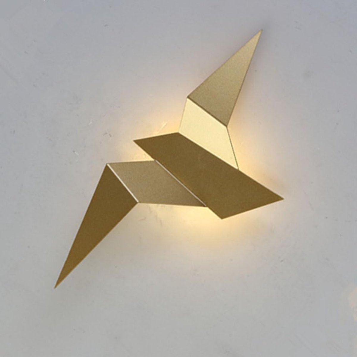 LED Wandlamp - Decoratieve Verlichting - Sfeervol Interieur - Creatief Vogel Design - 34 x 165 cm - Goud
