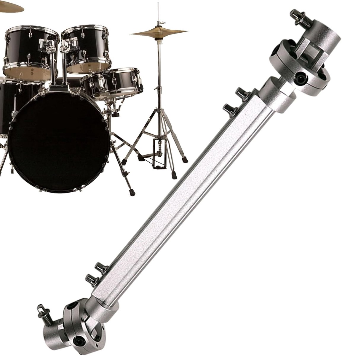 Drum Pedaal Connector - Koppelstang - Dubbele Trap - Legering Linkage - 39cm Pakket
