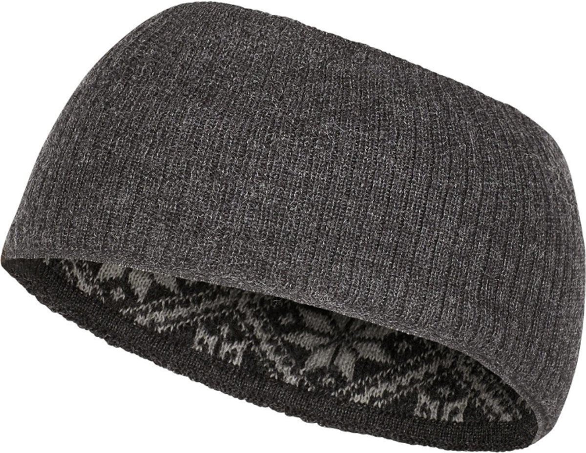 Ivanhoe gebreide hoofdband van wol Freya Graphite Marl - One Size - Donker Grijs