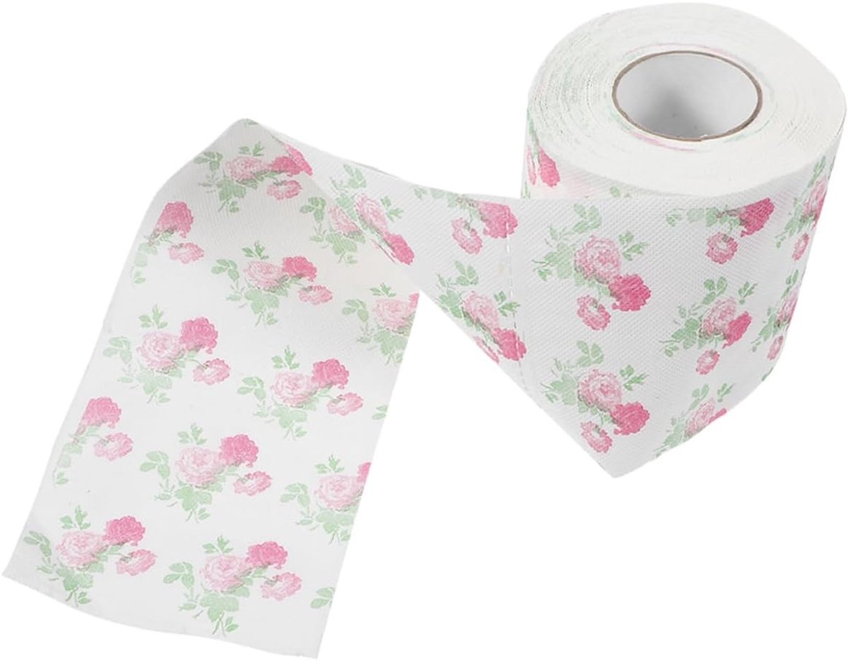 Toiletpapier Rozenprint - Decoratief Keukenrollen - Badkamer Decoratie - Romantisch Bloemendessin - 10 x 10 cm - Meerdere Kleuren