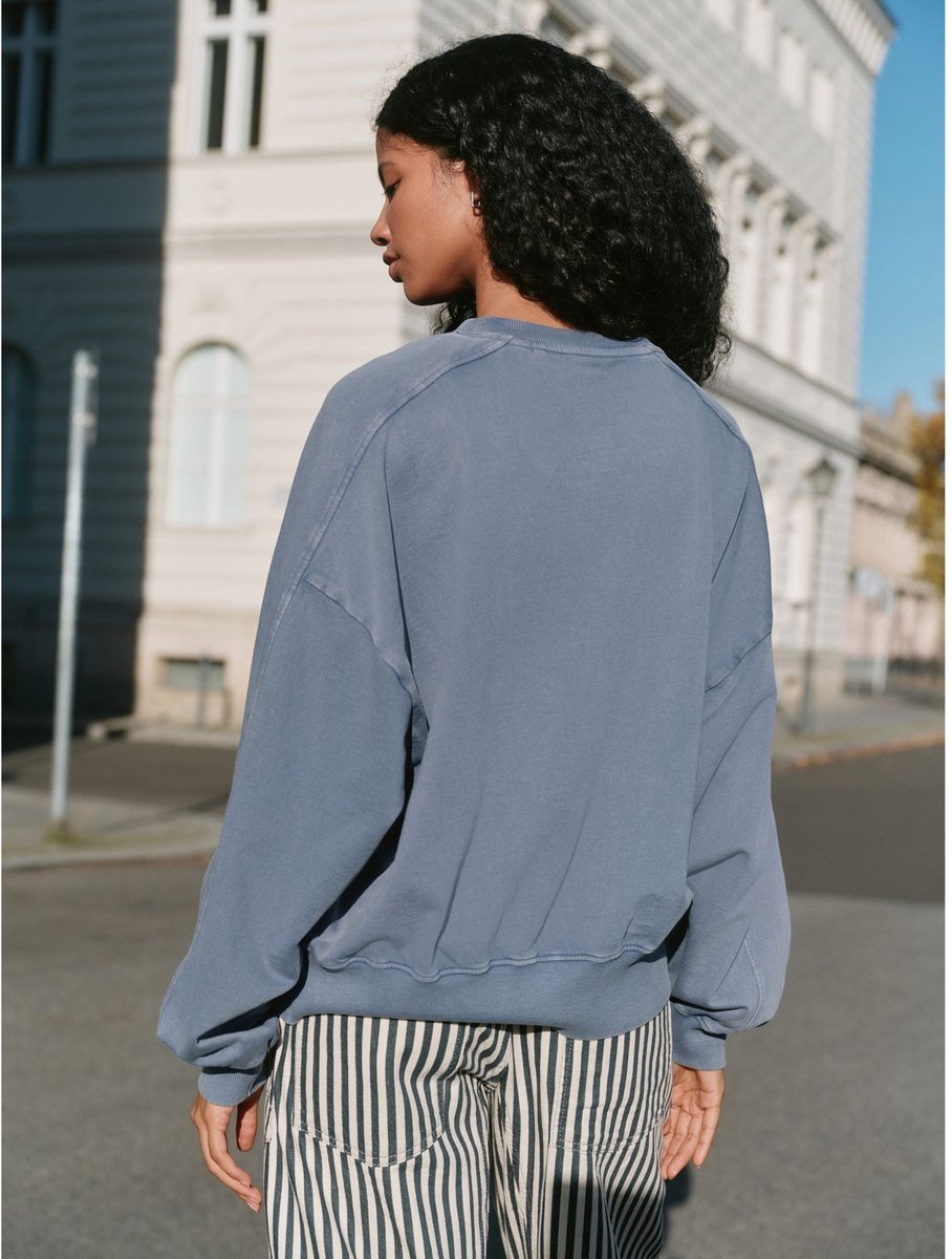Next - Dames - Mickey Mouse gewassen sweatshirt - Blauw