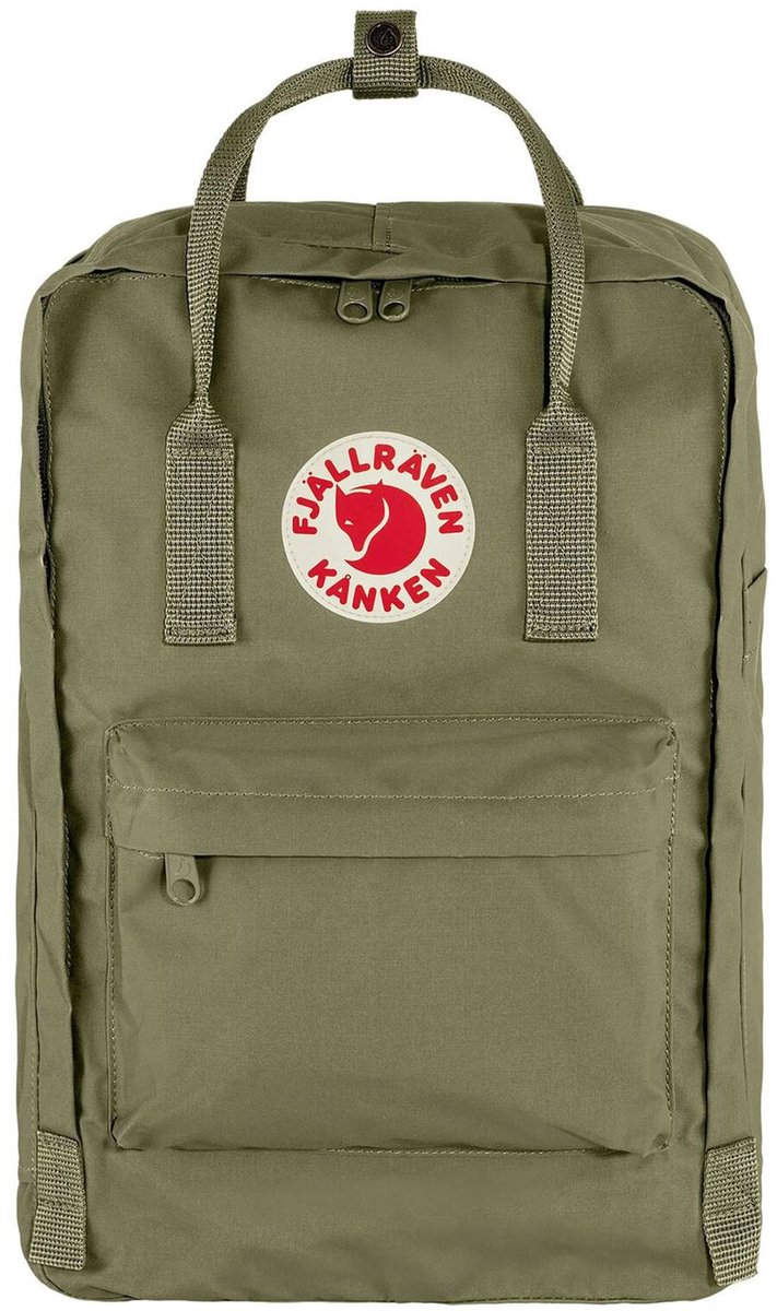 Fjällräven laptop rugzak rugzak met laptopvak Kånken Laptop 15" Green olijfgroen