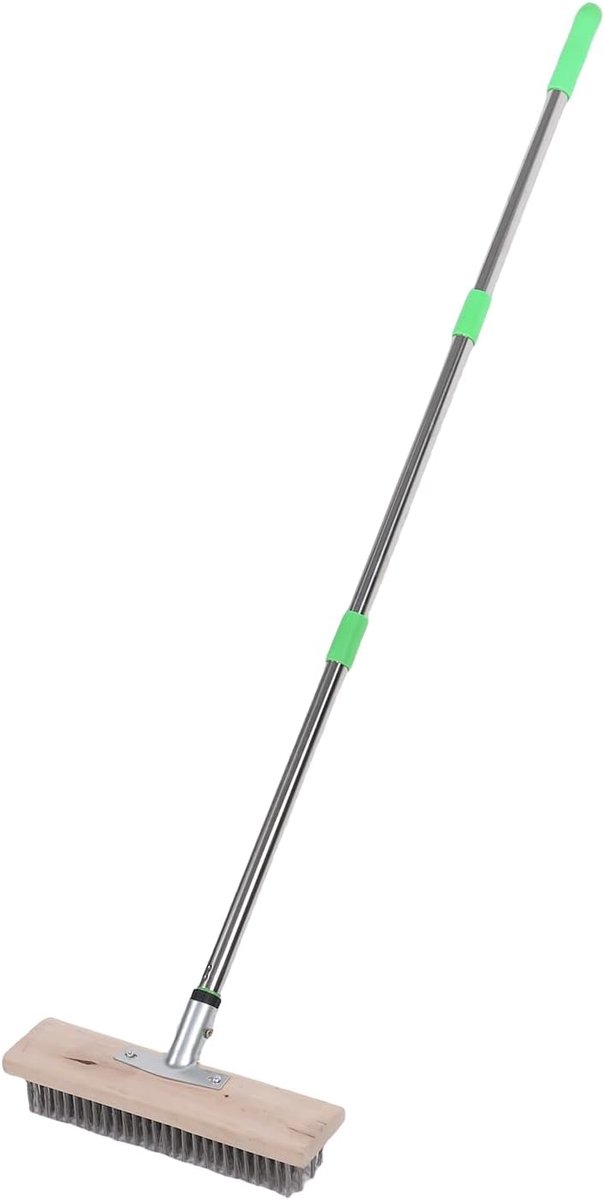 Vloer Schrobber - Terras Bezem - Buiten Reinigen - Verstelbaar Handvat - 120 Cm