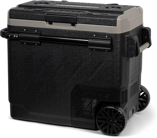 Compressor Koelbox - Dubbele Zone Koeler - Mobiele Koeling - Met Wielen - 58 Liter - Zwart — afbeelding 3