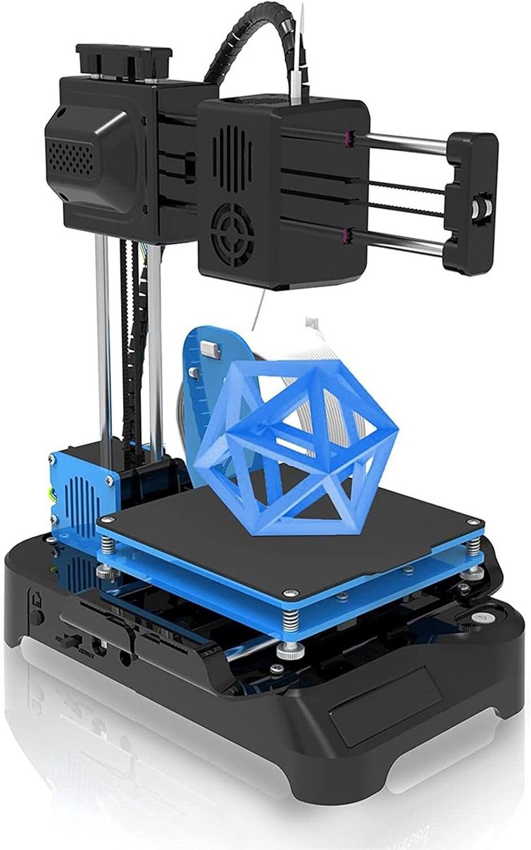 Mini 3D Printer - Kleine Printer - Hobby Projecten - Automatische Bednivellering - 10x10x10cm Afdruk - Zwart