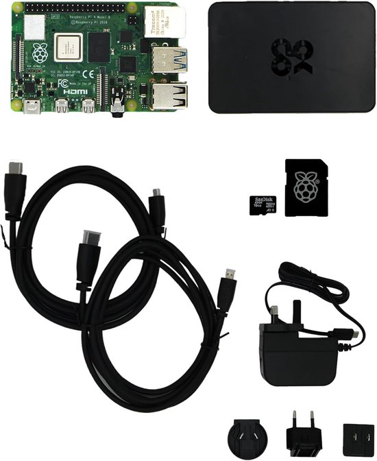 Singleboardcomputer Kit - Maker Kit - Programmeren Leren - 4GB RAM - 16GB Opslag - Zwart