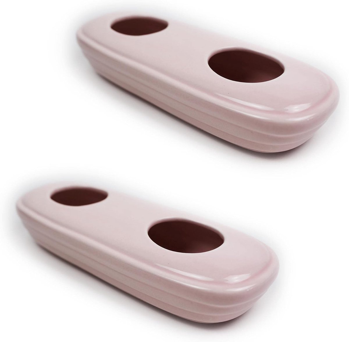 Luchtbevochtiger Keramiek - Waterverdamper Radiator - Gezond Binnenklimaat - Set van 2 stuks - 25 x 10 cm - Roze