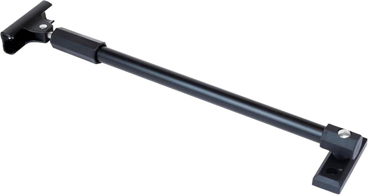 Telescopische Raamuitzetter - Raamhouder - Ramen Open Houden - Naar Buiten Draaiend - 350 mm - Zwart