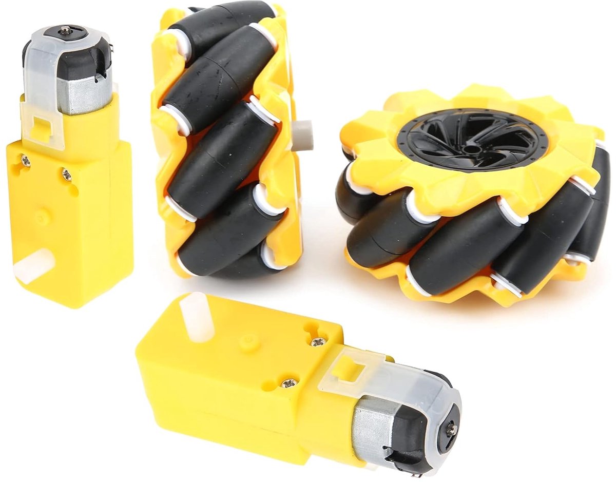 Robot Wielen - Motoronderdelen - Robotica Projecten - Verbeterde Manoeuvreerbaarheid - 80mm Diameter