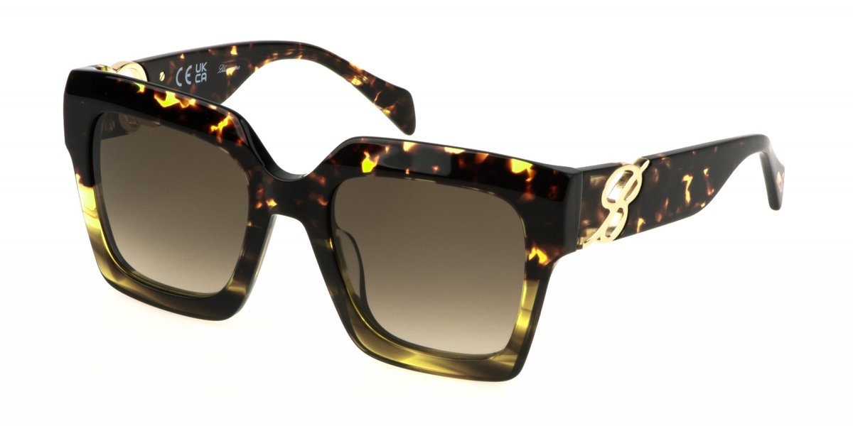 Blumarine SBM839 Avana sfumata verde lucida 53/21/140 WOMAN Zonnebrillen