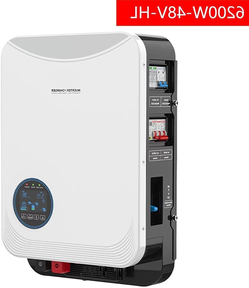 Hybride Solar Inverter – Zonnepaneel Omvormer – Energieomzetter – 6.2 kW Vermogen – MPPT Technologie – Dubbele AC-Uitgang – Wifi Monitoring