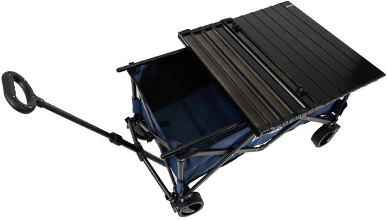 Luvego Bolderkar Tafel - Geschikt voor De Luvego Bolderwagen Opvouwbaar met 100KG draagkracht - Strandkar / Trekkar / Plooibare Bolderkar - Voor Strand - Bruin — afbeelding 3