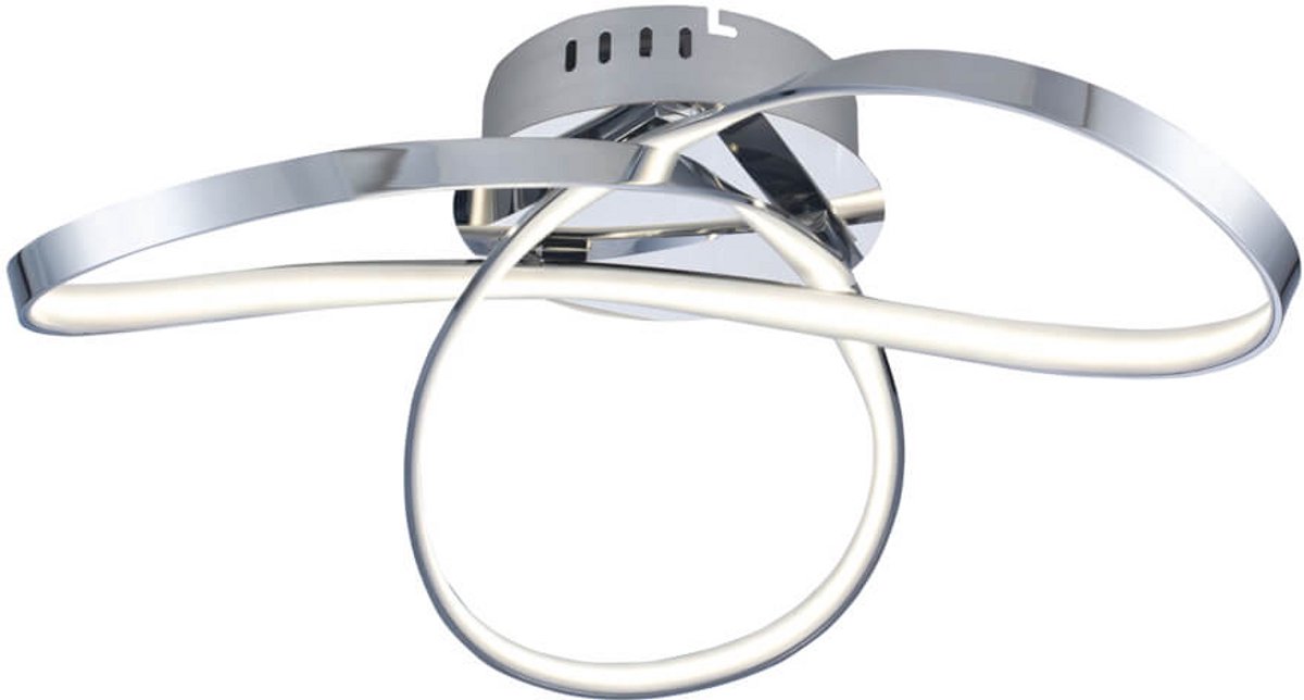 Kosilum - Infinity - Plafondlamp - Zilver/Chroom - Metaal en PVC