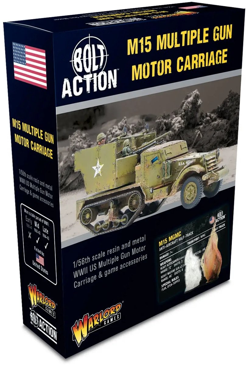 M15 Multiple Gun Motor Carriage (Bolt action nieuw)
