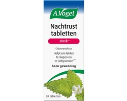 A.Vogel Nachtrust tabletten sterk - Helpt om lekker te slapen - 30 - 30 stuks
