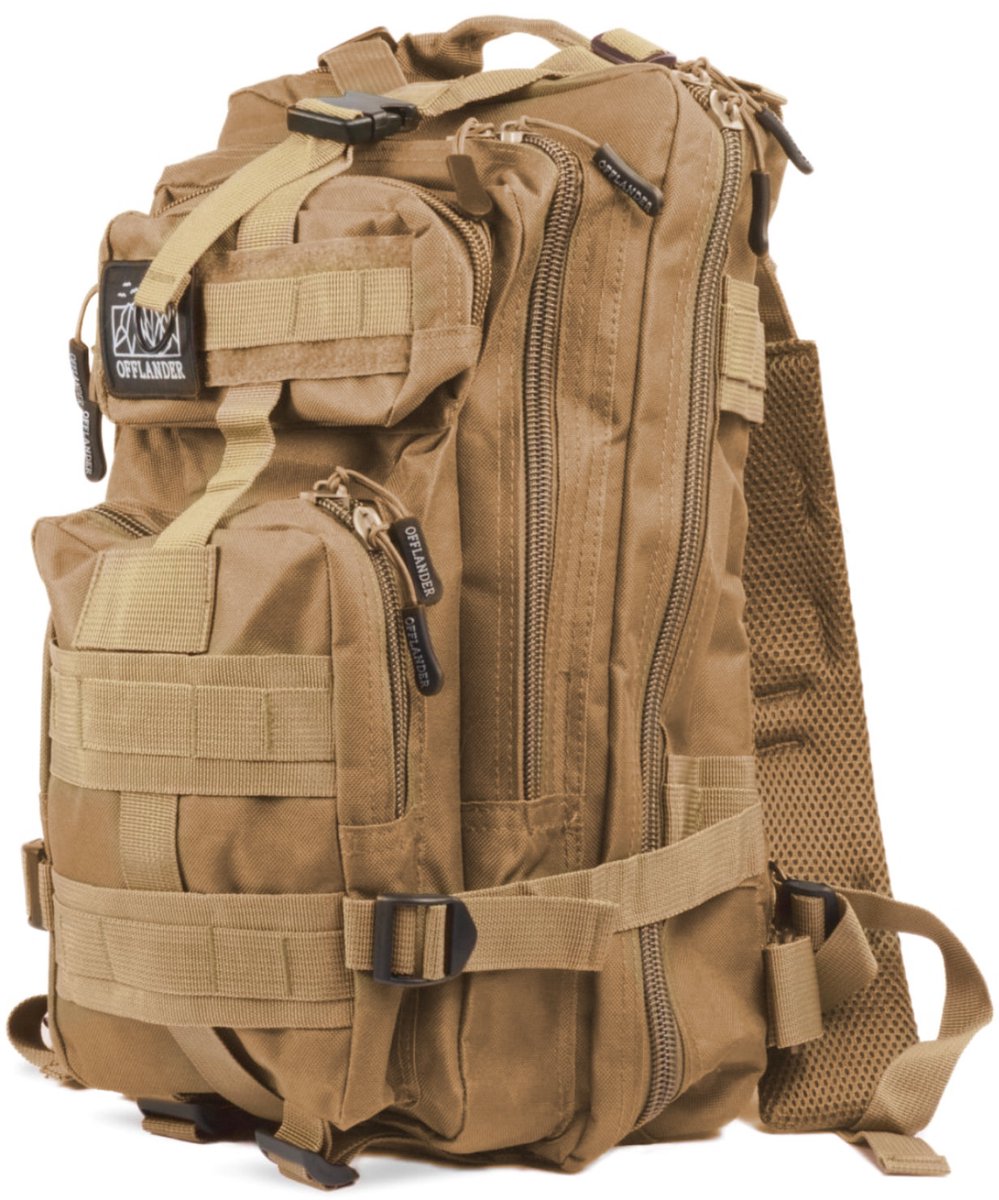 OFFLANDER Survival Serie - Rugzak - 25L - Khaki - Nylon