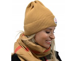 Alur - Modieuze Beanie Hoed - Comfortabel - Licht Karamel