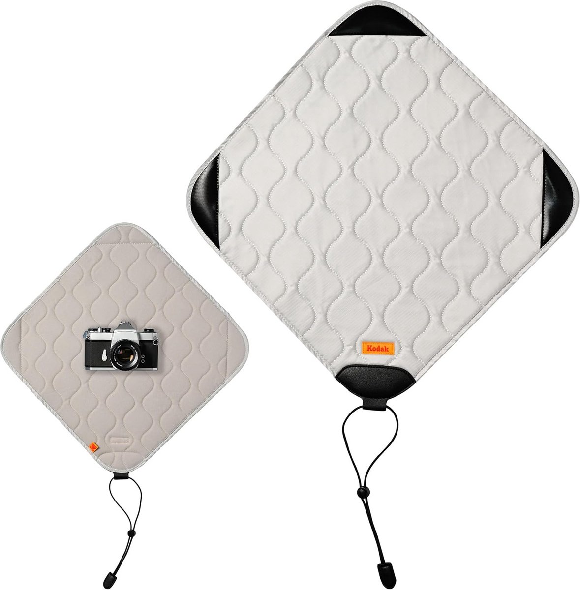 Camera Beschermdoek - Apparatuur Wrap - Camera Transport - Waterafstotend Materiaal - 385 x 385 cm - Lichtgrijs