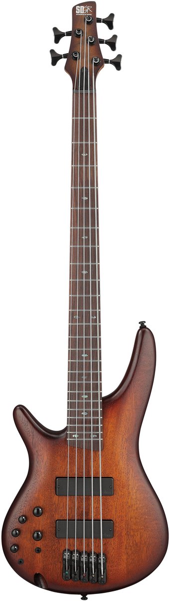 Ibanez Standard SR505AL-MHL Mahogany Brown Burst Low Gloss - Elektrische basgitaar