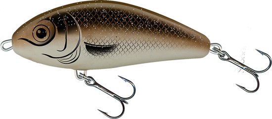 Salmo Fatso Floating - Jerkbait - Real Roach - 10cm - Roach van Salmo — afbeelding 4