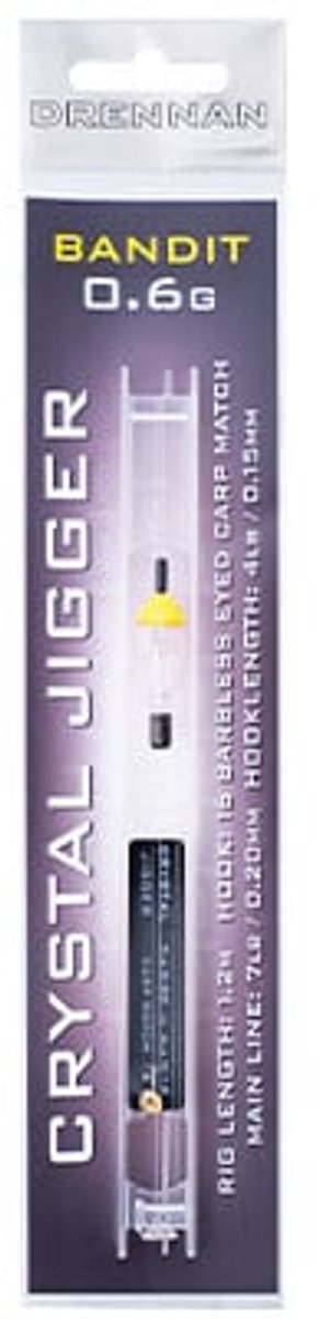 Drennan Crystal Jigger Rig Bandit - Maat : 0.60g