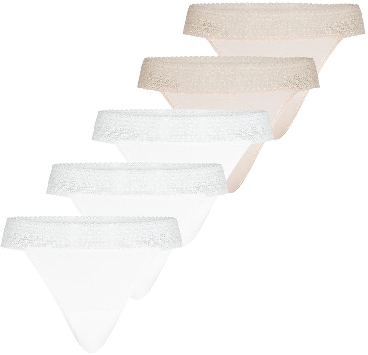 Mey Dames string 5 pack Modal Lace
