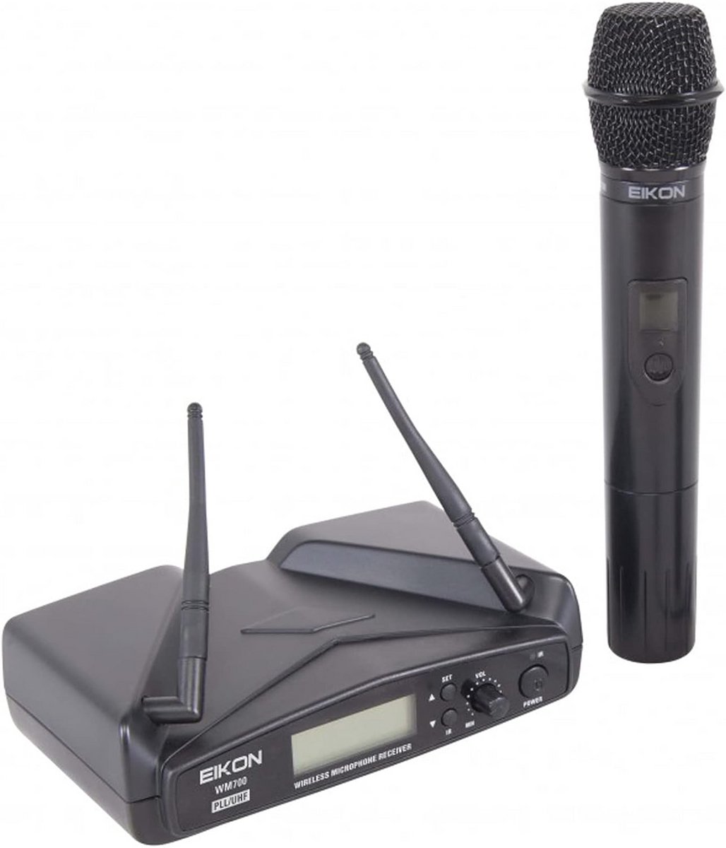 Draadloos Microfoonsysteem - UHF Microfoon Set - Live Optredens - PLL UHF Technologie - Handheld Zender - Zwart